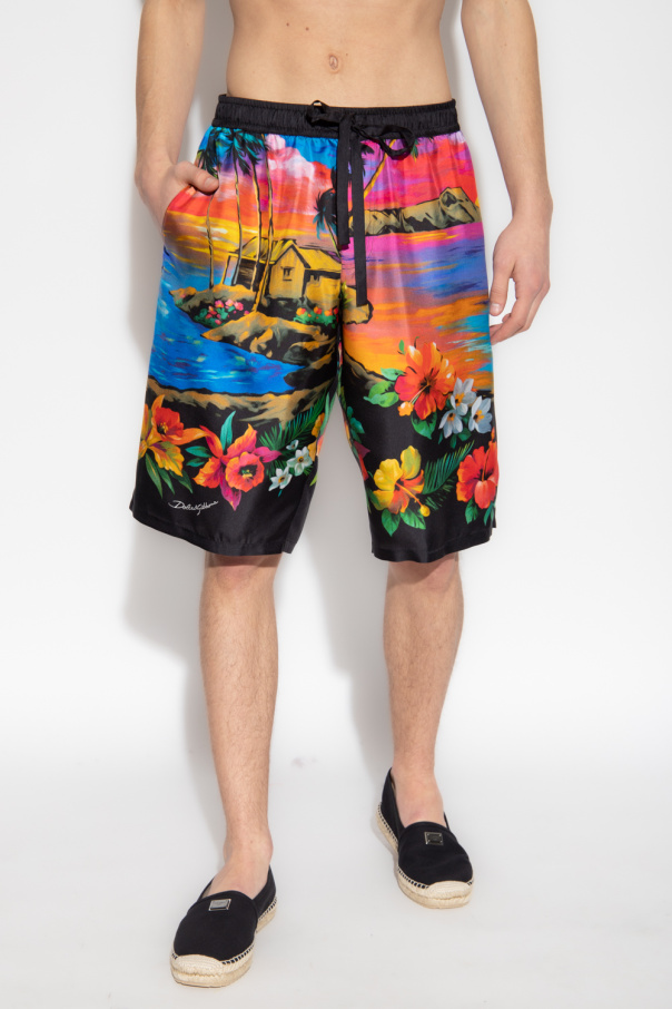 Multicolour Silk shorts Dolce & Gabbana - dolce gabbana